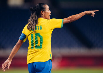 Marta, a maior jogadora do Brasil de todos os tempos, participa de seu último Mundial. Fotos: CBF/Divulgação