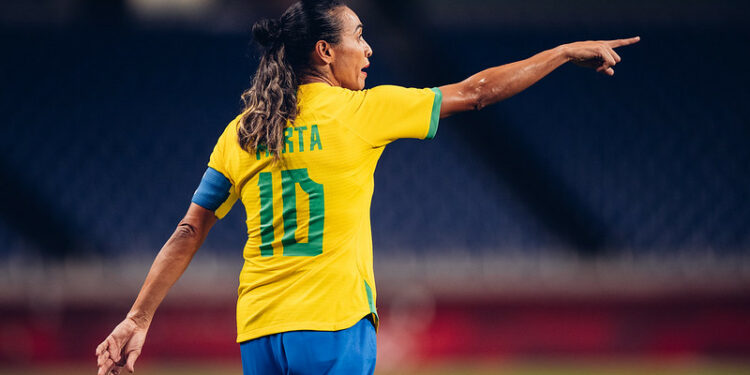 Marta, a maior jogadora do Brasil de todos os tempos, participa de seu último Mundial. Fotos: CBF/Divulgação