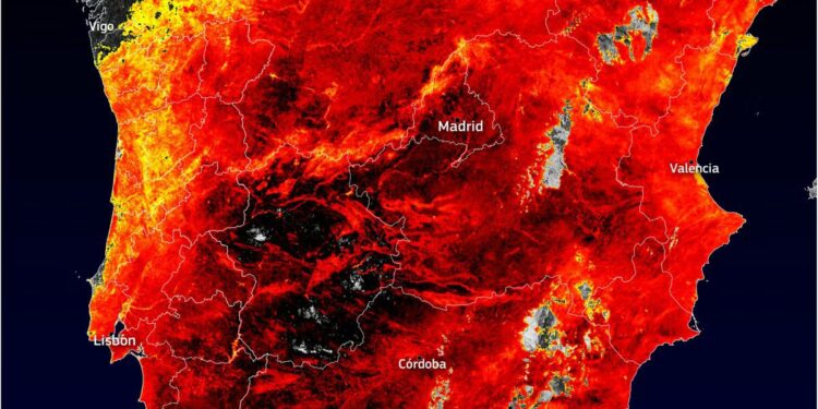 Agência Estatal de Meteorologia de Espanha alerta para o ar muito quente que se desloca do Norte de África, Foto: Reprodução