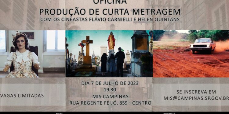 MIS Campinas oferece oficina gratuita de curtas-metragens com premiados cineastas da região