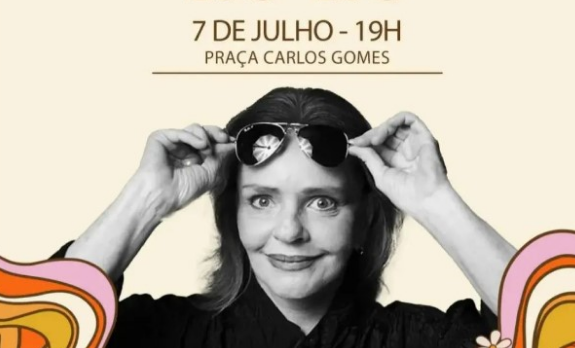 Angela Ro Ro faz show nesta sexta-feira na Praça Carlos Gomes