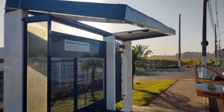 Prefeitura de Hortolândia instalou novos abrigos de ônibus. Foto: Divulgação