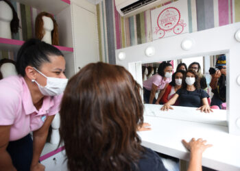 No evento desta terça-feira também serão doadas perucas a pacientes oncológicos. Foto: Carlos Bassan/PMC