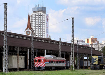 A revitalização do pátio ferroviário faz parte das obras para receber o TIC. Foto: Carlos Bassan/PMC