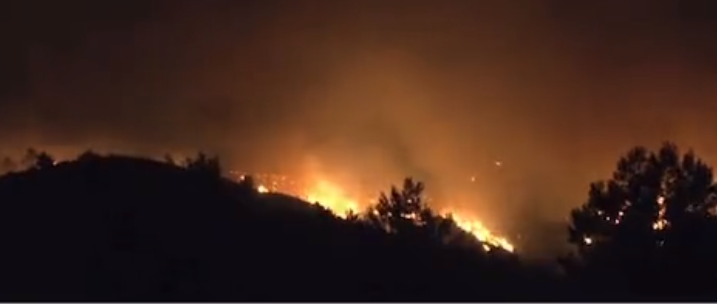 Incêndios florestais na Grécia continuam fora de controle