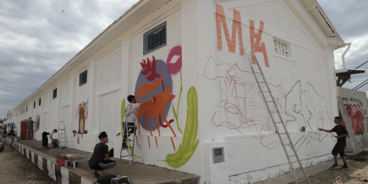 Grafites agora decoram a fachada do Samim em Campinas. Fotos: Divulgação