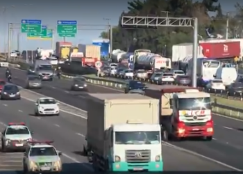 Acidente na Rodovia Anhanguera: congestionamento na manhã desta terça-feira - Foto: Reprodução TV