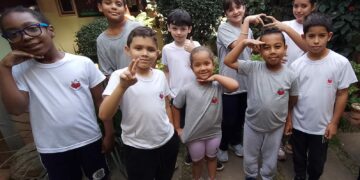 Crianças atendidas pelo Grupo Primavera em Campinas. Foto: Divulgação
