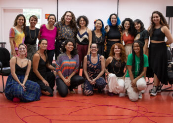 Parte da equipe majoritariamente feminina do Festival. Foto: Nina Pires/Divulgação