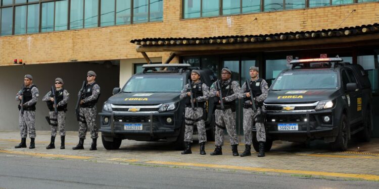 Força Nacional durante atuação no Rio Grande do Norte  Foto: Tom Costa/MJSP