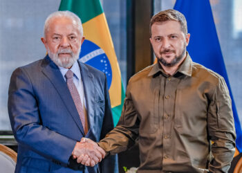 Lula se reúne com o presidente ucraniano Volodymyr Zelensky em NY - Foto: Ricardo Stuckert/PR