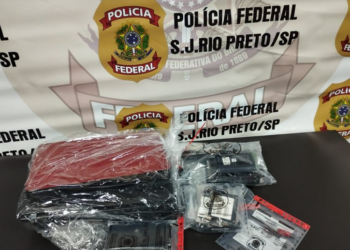Durante as buscas o investigado foi preso em flagrante delito em São José do Rio Preto - Foto: Divulgação PF