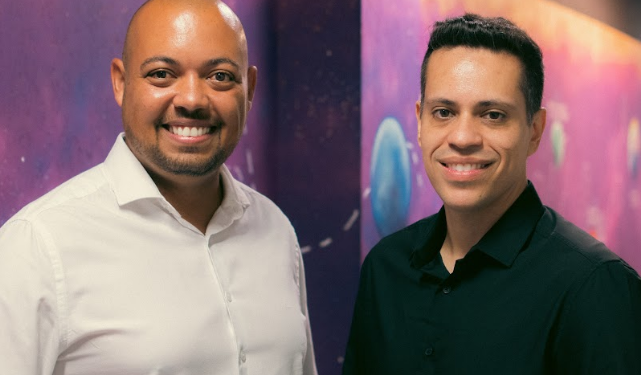 Vinícius Pires e Gustavo Santos, da Callface: na linha de frente da operação da startup  - Foto: Divulgação