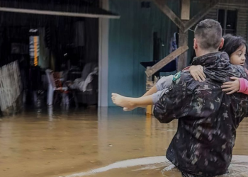 Ciclone provoca mortes e destruição no Sul do País - Foto: Exército Brasileiro/Reprodução Twitter