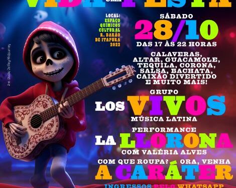 Festa do Día de los Muertos será dia 28 de outubro; ingressos estão à venda