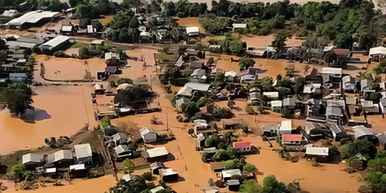 Estado contabiliza 41 mortes e 46 pessoas seguem desaparecidas: são 88 municípios em estado de calamidade pública - Foto: Marinha do Brasil/RS