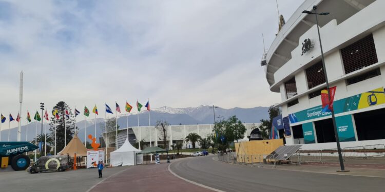 Estádio Nacional, onde logo mais será realizada a cerimônia de abertura dos Jogos. Foto: Renata Rondini/Divulgação