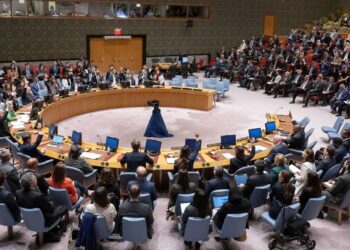 Conselho de Segurança da ONU: votação de resolução que pede cessar-fogo. Foto: UN Photo/Manuel Elias
