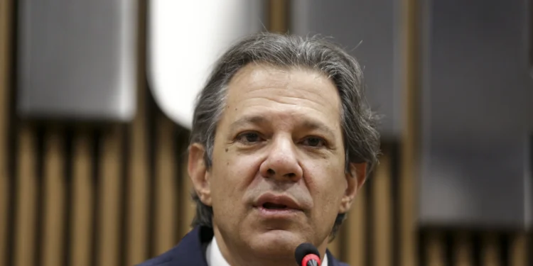 O ministro Fernando Haddad participa da palestra no 26° Congresso Internacional de Direito Constitucional. Foto: Marcelo Camargo/Agência Brasil
