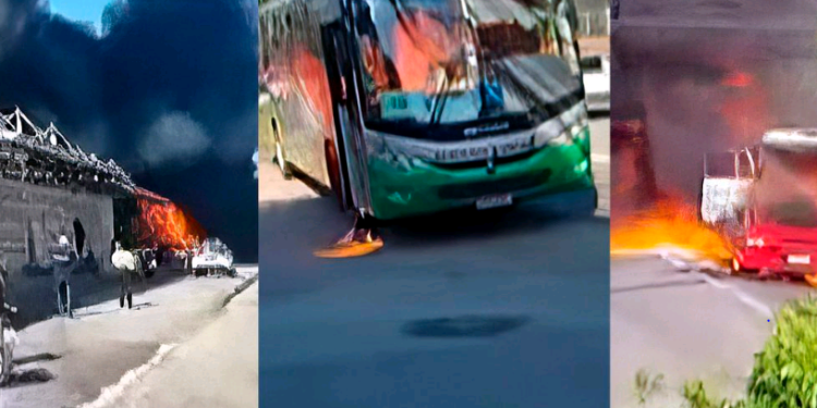 Milicianos praticaram série de atentados ao transporte público - Foto: Reprodução TV Brasil