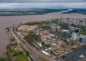 O sistema de compotasdo Rio Guaíba não era acionado desde 2015. Foto: Joel Vargas/Governo RS