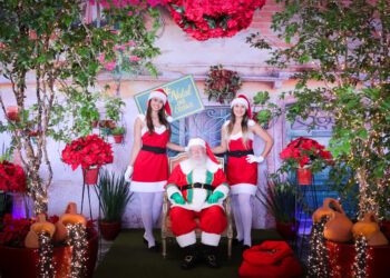 Papai Noel estará no Mercado das Flores todos os sábados de dezembro. Foto: Divulgação