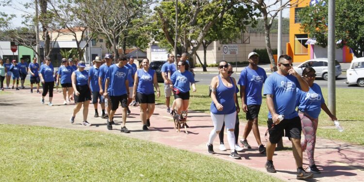 Caminhada Azul Jaguariúna de 2022: saída será no Boulevard - Foto: Ivair Oliveira/Divulgação Prefeitura de Jaguariúna