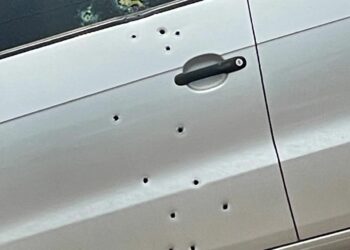 Vinte e oito disparos atingiram o carro da vítima em Hortolândia. Foto: Divulgação