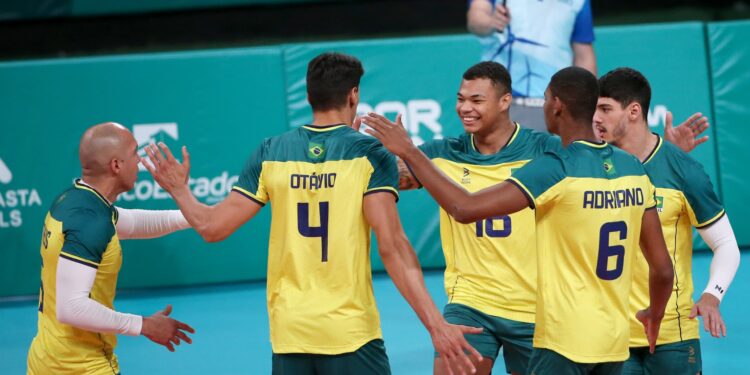 Brasil vence Colômbia e pega a Argentina na final do vôlei masculino