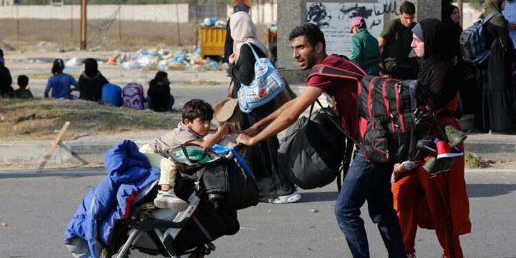Família se desloca em área de conflito Foto: ONU