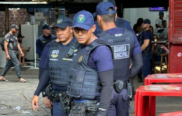 A ação mobiliza um efetivo de 66 guardas municipais na área central, com patrulhamento a pé e com viaturas Foto: Divulgação