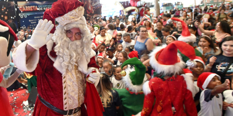 Papai Noel ficará na Ceasa nesta sábado, das 8h ao meio-dia. Foto: Carlos Bassan/PMC