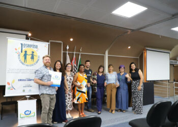 Gestores do CMDCA durante o 1º Simpósio dos Direitos da Criança e do Adolescente sobre o ECA, realizado em novembro de 2023 - Foto: Divulgação