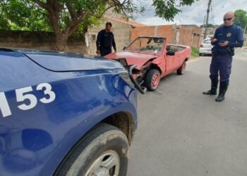 Veículo localizado pela GM tinha R$ 700 em multas não pagas. Foto: Divulgação