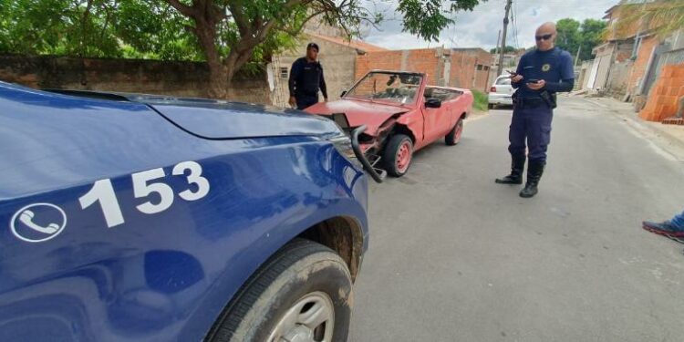 Veículo localizado pela GM tinha R$ 700 em multas não pagas. Foto: Divulgação