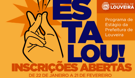 Começa nesta 2ª inscrição para programa de estágio em Louveira
