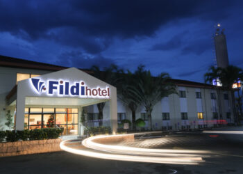 O Fildi hotel & eventos possui 128 quartos e um complexo para eventos com sete salas. Fotos: Divulgação