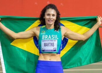Valdileia Martins venceu o salto em altura com 1,85m Foto: CBAt