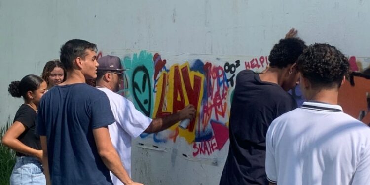 São 50 vagas disponíveis para o curso de grafite oferecido por Hortolândia. Foto: Divulgação