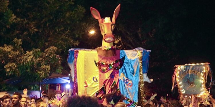 Jegue Gerso foi uma das atrações de domingo no Carnaval 2024 de Barão Geraldo. Foto: Firmino Piton/PMC