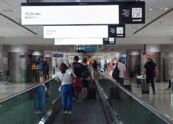 Passageiros no Aeroporto de Viracopos: pesquisa indica alta no setor de turismo na RMC em 2024. Foto: Viracopos/Divulgação