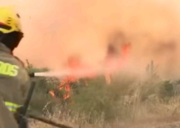 Bombeiros continuam a combater cerca de 40 incêndios ativos - Foto: Reprodução TV