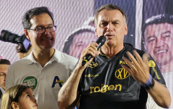 Bolsonaro esteve no encontro de pré-candidatura do deputado Alex Madureira à Prefeitura de Piracicaba - Foto: de Aldo Guimarães/Divulgação
