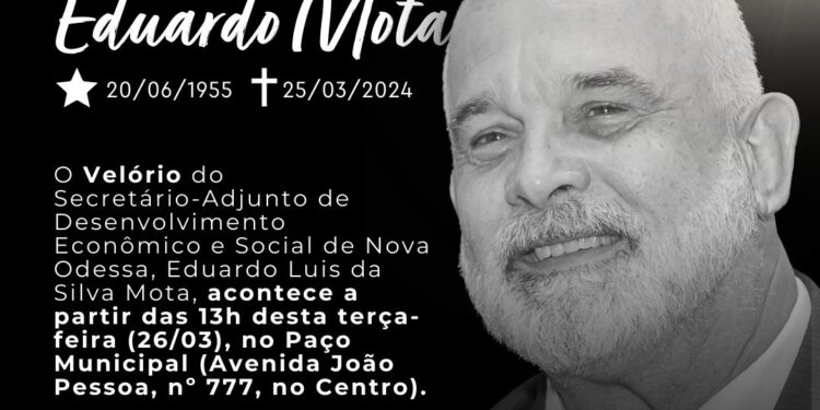 Velório de secretário de Nova Odessa acontece nesta terça no Paço Municipal; autoridades se solidarizam