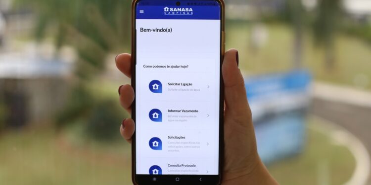 O aplicativo da Sanasa traz facilidades nos serviços - Foto: Divulgação