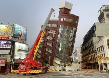 O terremoto em Taiwan foi o maior dos últimos 25 anos. Fotos: Agência Nacional Taiwan