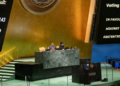 Assembleia Geral da ONU adota resolução que determina que o Estado da Palestina está qualificado para ser membro das Nações Unidas. Foto: Manuel Elias/ONU