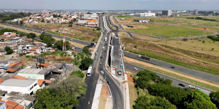 Construção de viaduto da JBD sobre a Bandeirantes entra na fase final