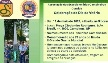 Evento neste sábado comemora 79 anos do fim da 2ª Grande Guerra Mundial
