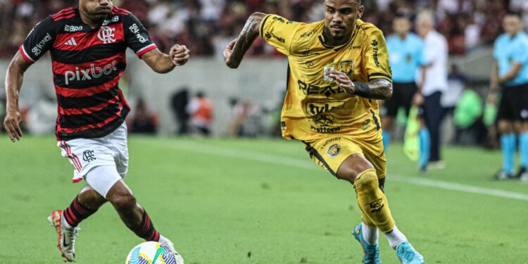 Fundada em 2019, equipe de Manaus fez jogo duro e perdeu apenas por 1 a 0 para o Flamengo, na última quarta-feira (1º), no Maracanã. Foto: Jadison Sampaio/AMFC